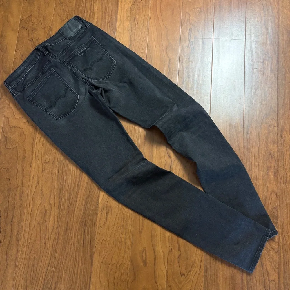 American Eagle Next Level Flex Skinny Distressed Jeans Black 30x34